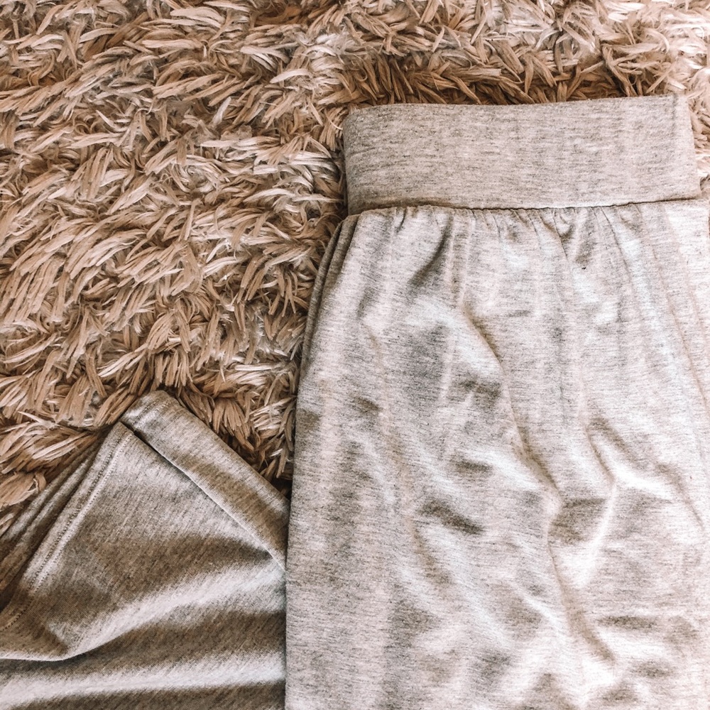 Maxi open wrap skirt